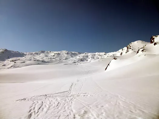 Schneelandschaft in der Zillertal Arena Schneelandschaft in der Zillertal Arena